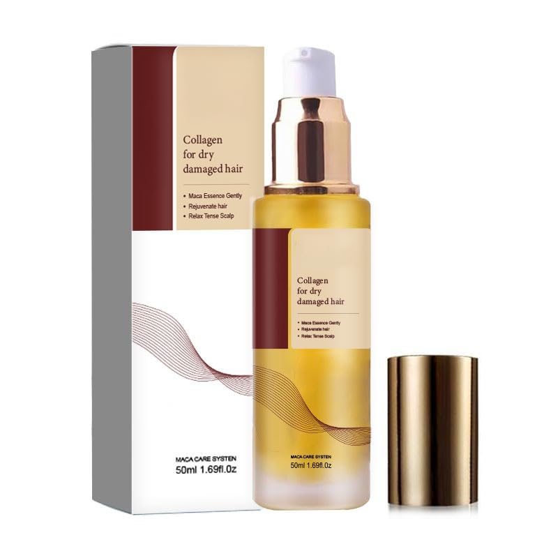 Mascarilla Capilar de Colágeno: Tratamiento Nutritivo y Reparador Profundo para Cabello Seco y Dañado. Fortalece, Suaviza y Restaura el Brillo. Ideal para Salón de Belleza en Casa y Viajes.