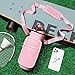 Fimibuke 32 oz Water Bottle with Sleeve, BPA Free Leakproof Sport Large 1L Plastic Motivational Water Bottle with Straw & Strap & Insulated Neoprene Holder Carrier Bag for Women Men, A2.Baby Pink