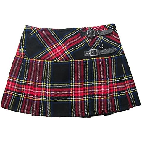 Viper London Black and Red Tartan Skirt UK 22 Cover