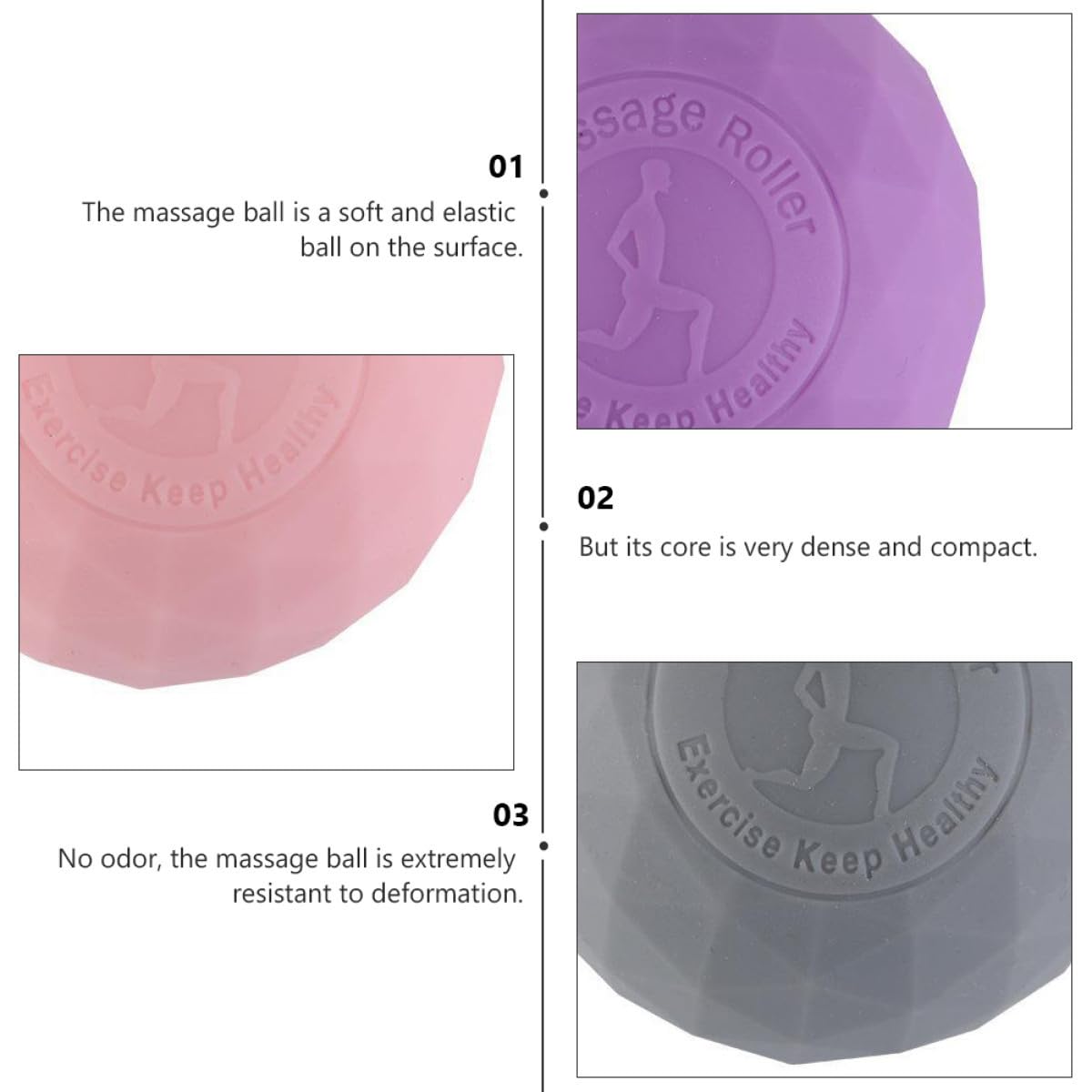 TOYANDONA 2 Piezas Bola de Yoga de Antiburst de Ejercicio y Masaje Elástica Entrenamiento Relajación Gimnasios y Prácticas de Yoga Color Aleatorio
