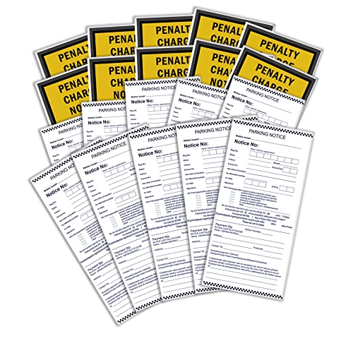 AndysCrafts Fool Your Friends with Fake Parking Tickets in Real Holders - Hilarious 10 Pack Prank for Warden Jokes