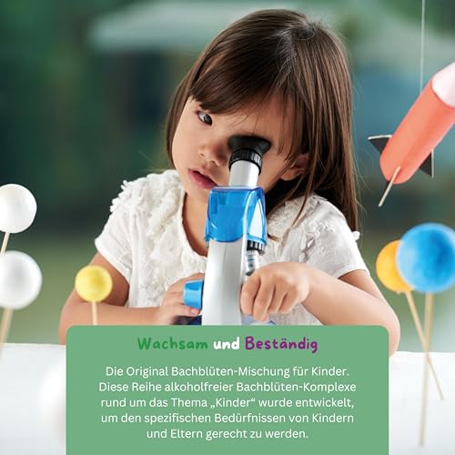 Lemon Pharma Original Bachblüten Kinder Globuli Konzentration - Wachsam und Beständig - Bio, vegan & alkoholfrei - Für Schule und Kindergarten, Streukügelchen für Kids nach Dr. Bach, 20 g
