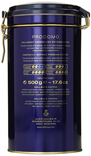Dallmayr Prodomo Ground Coffee Gift Tin, Blue, 17.6 Ounce #TOP1