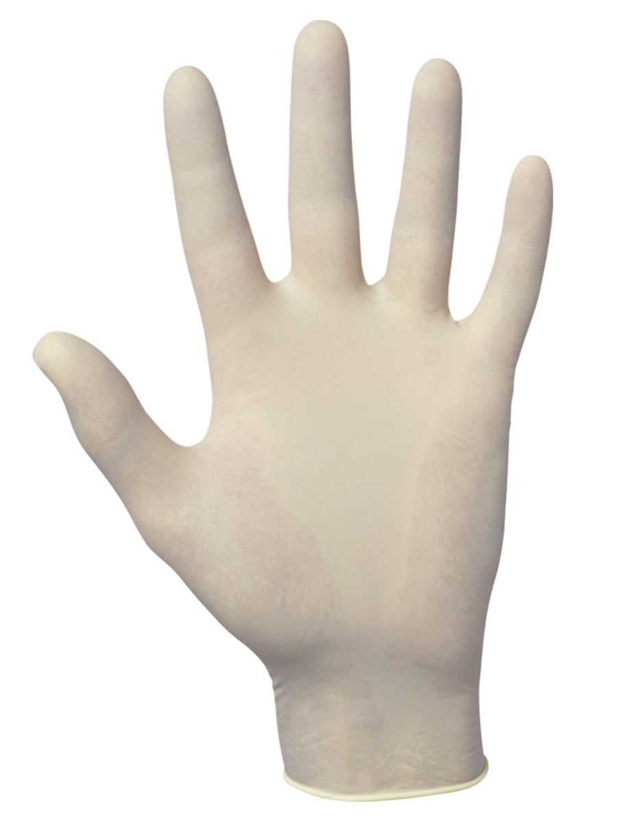 SAS Safety 6593-20 Value-Touch Powder Free Disposable Latex 5 Mil Gloves, Large, 100 Gloves by Weight