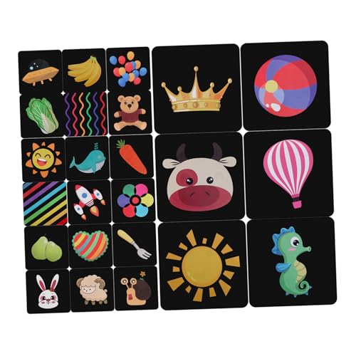 Kisangel Tarjetas De Educación Temprana Juguetes Para Bebés Tarjetas Sensoriales Tarjetas De Estimulación Visual Para Bebés Tarjetas Sensoriales Para Bebés Tarjetas De Aprendizaje