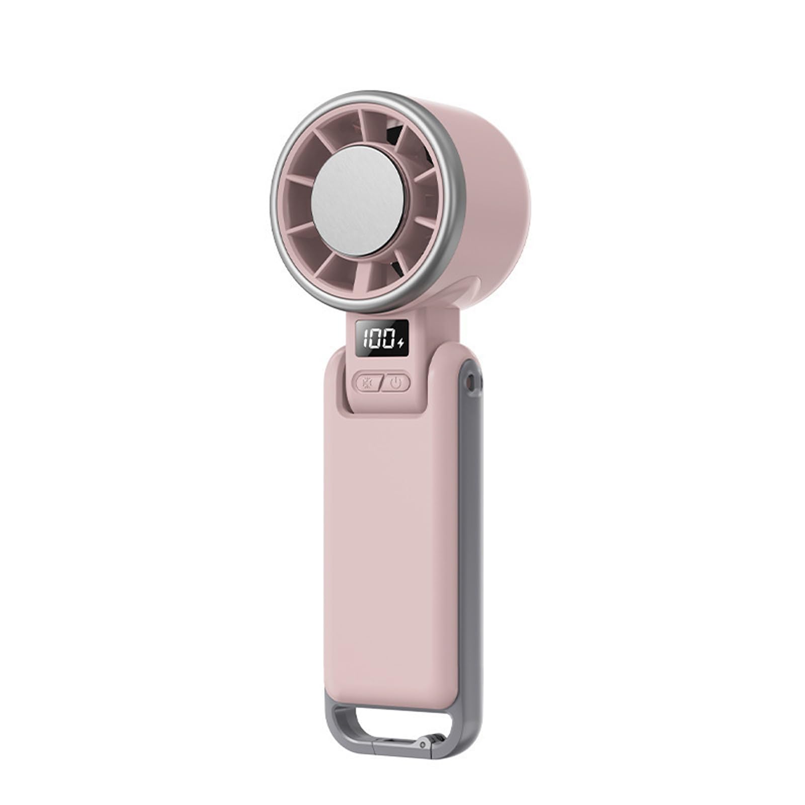 YPBEW Practical Powerful Handheld Fan 4000mAh Battery Folding Individual Cooling Fan Texture Suitable for Heat Relief Folding Individual