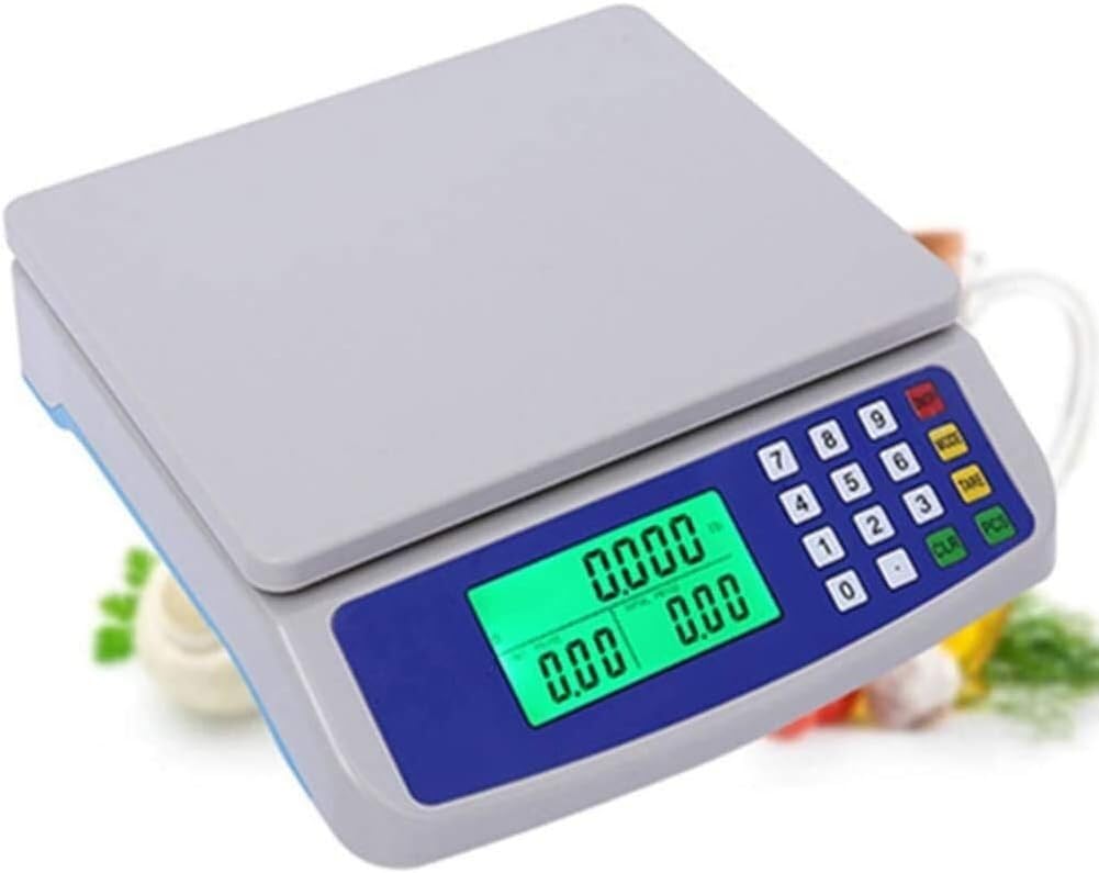 Báscula Digital De Cocina, Báscula Electrónica Digital con Pantalla Led HD para Cocina, Restaurante, Comida, Carne Y Supermercado.(Ingenio-10Kg)