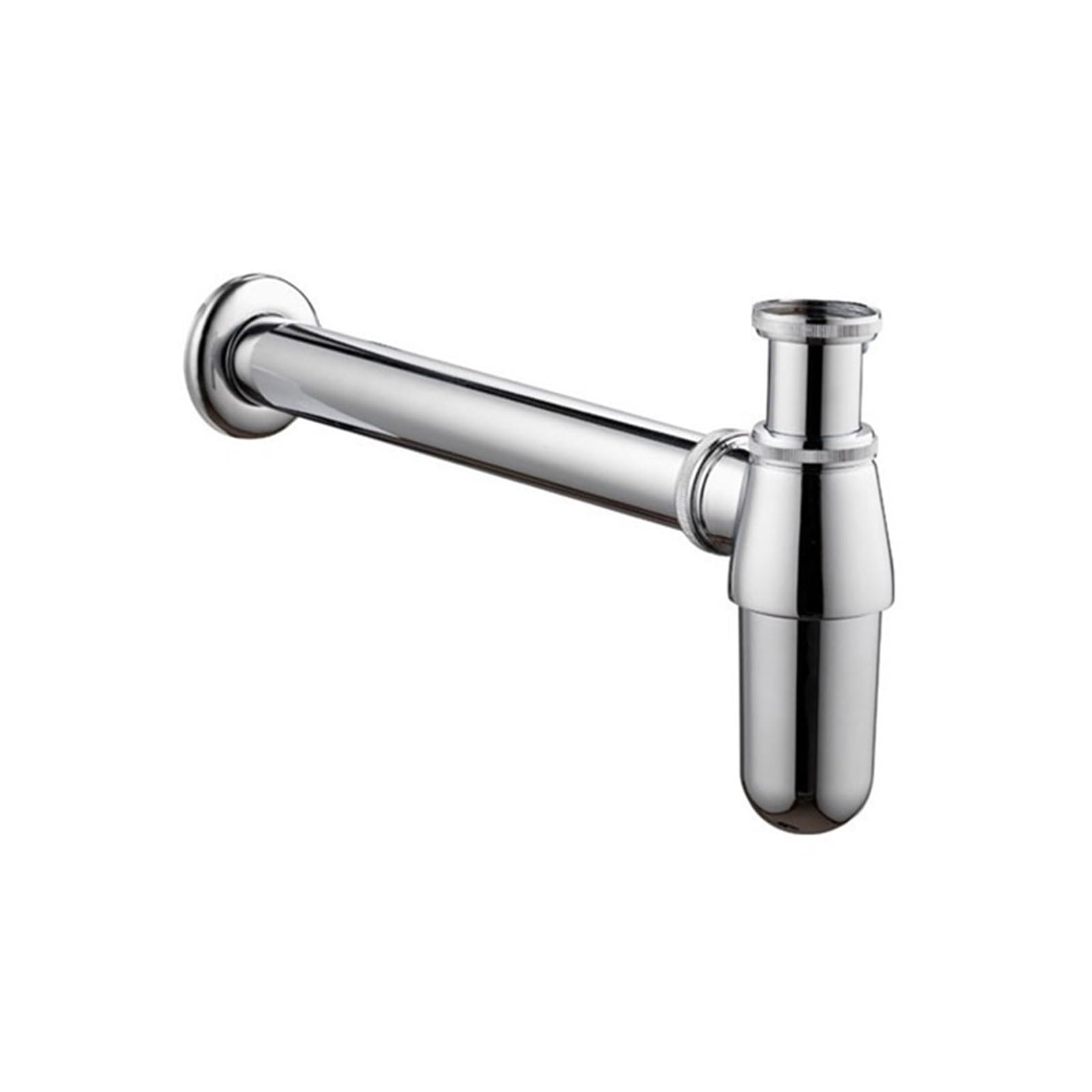 RAHBI Luksusowy syfon typu P-Trap w starym stylu z litego mosiądzu, syfon ścienny z rurką hydrauliczną z umywalką leisurely (Color : Brushed Bronze)