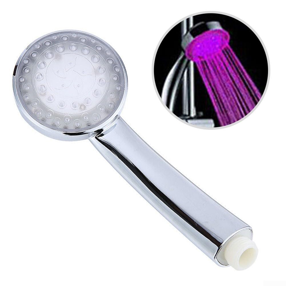Soffione doccia a LED con cambio automatico di colore in ogni goccia