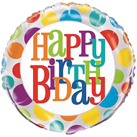 Unique Party Rainbow Polka Dot Birthday Balloon Cover