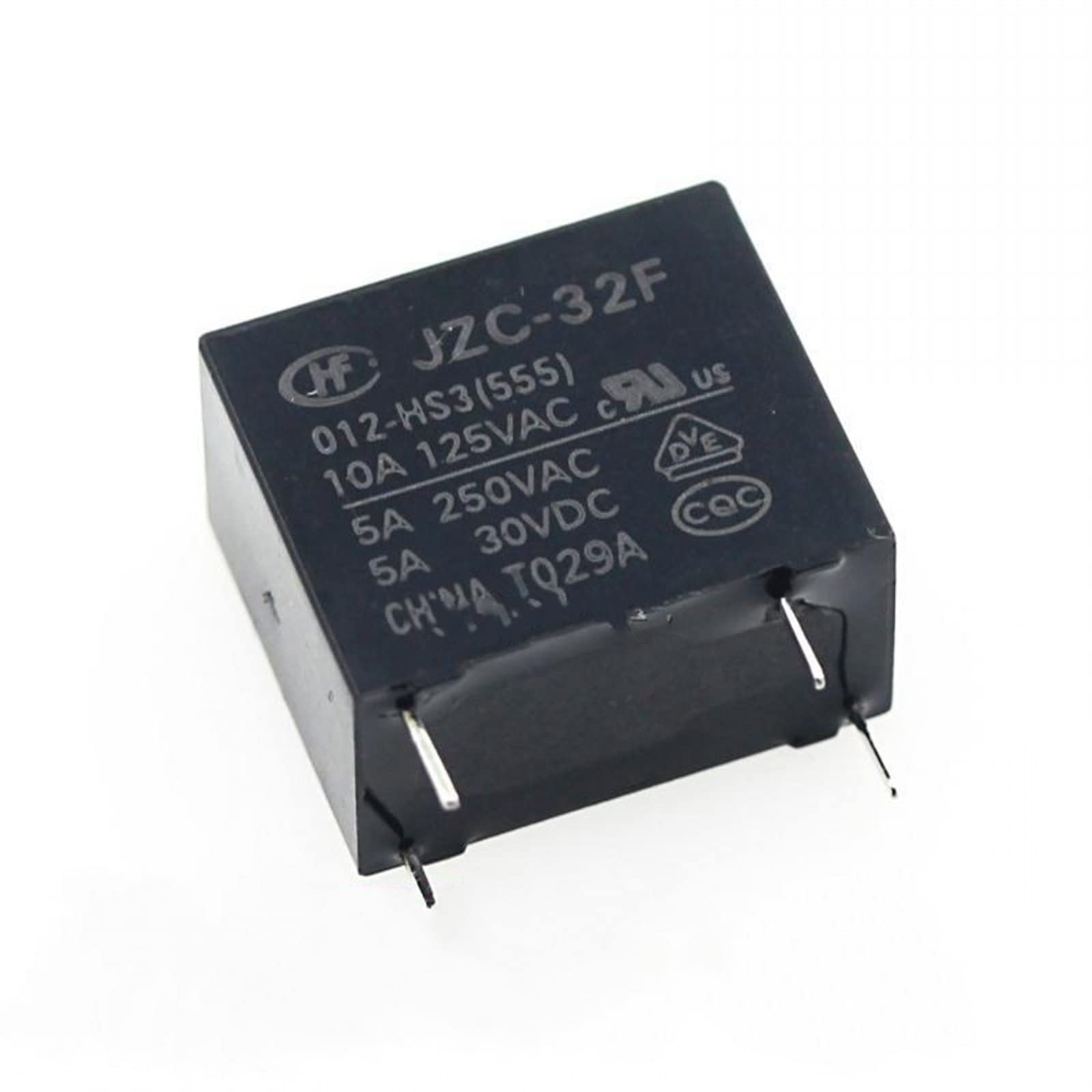 VDOQTLJT 50PCS/lot Power relays HF32F JZC-32F-005-HS3 JZC-32F-009-HS3 JZC-32F-012-HS3 JZC-32F-024-HS3 5A 250VAC 4PIN