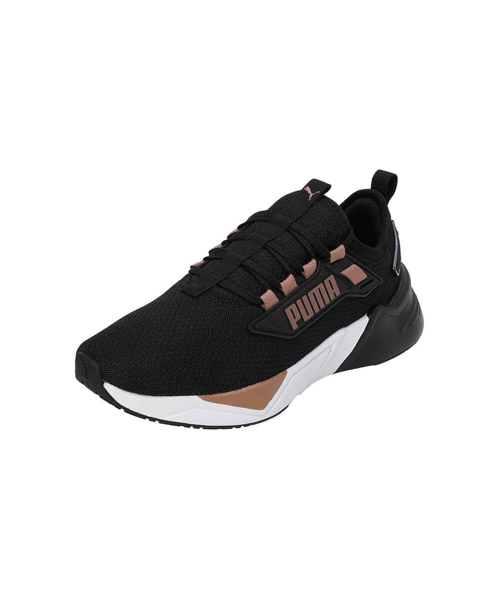 Puma Womens Retaliate 3 WNS Black-Matte Rose Gold-White Running Shoe - 5 UK (31123517) (B0D6VSTWSX) Amazon Price History, Amazon Price Tracker