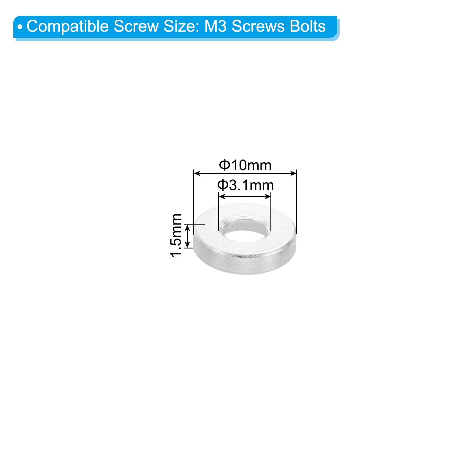 PATIKIL M3 Aluminum Spacers - Image 2