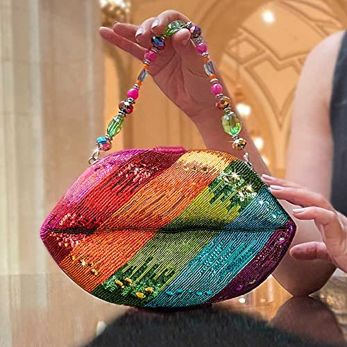Mary Frances Womens Mary Frances Rainbow Kisses Top Handle Handbag, Multi, One Size Us #TOP7