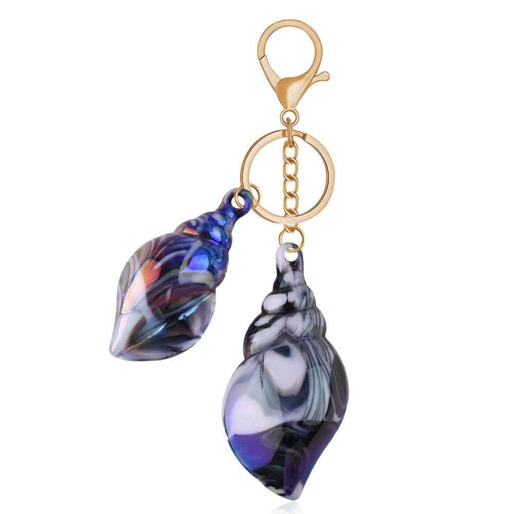 Porte-clés Plage Femme - Étoile De Mer Et Coquillage En Alliage Zinc, 8x5 Cm, Décoration Sac Ou Cadeau - 5