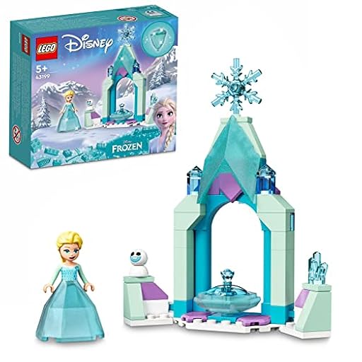 LEGO 43199 Disney Frozen Patio del Castillo de Elsa, Frozen Juguetes de Construcción, Juego de Princesas, Mini Muñeca y Vestido de Diamante | Ya disponible en tu tienda friki favorita! En mundofriki.es!