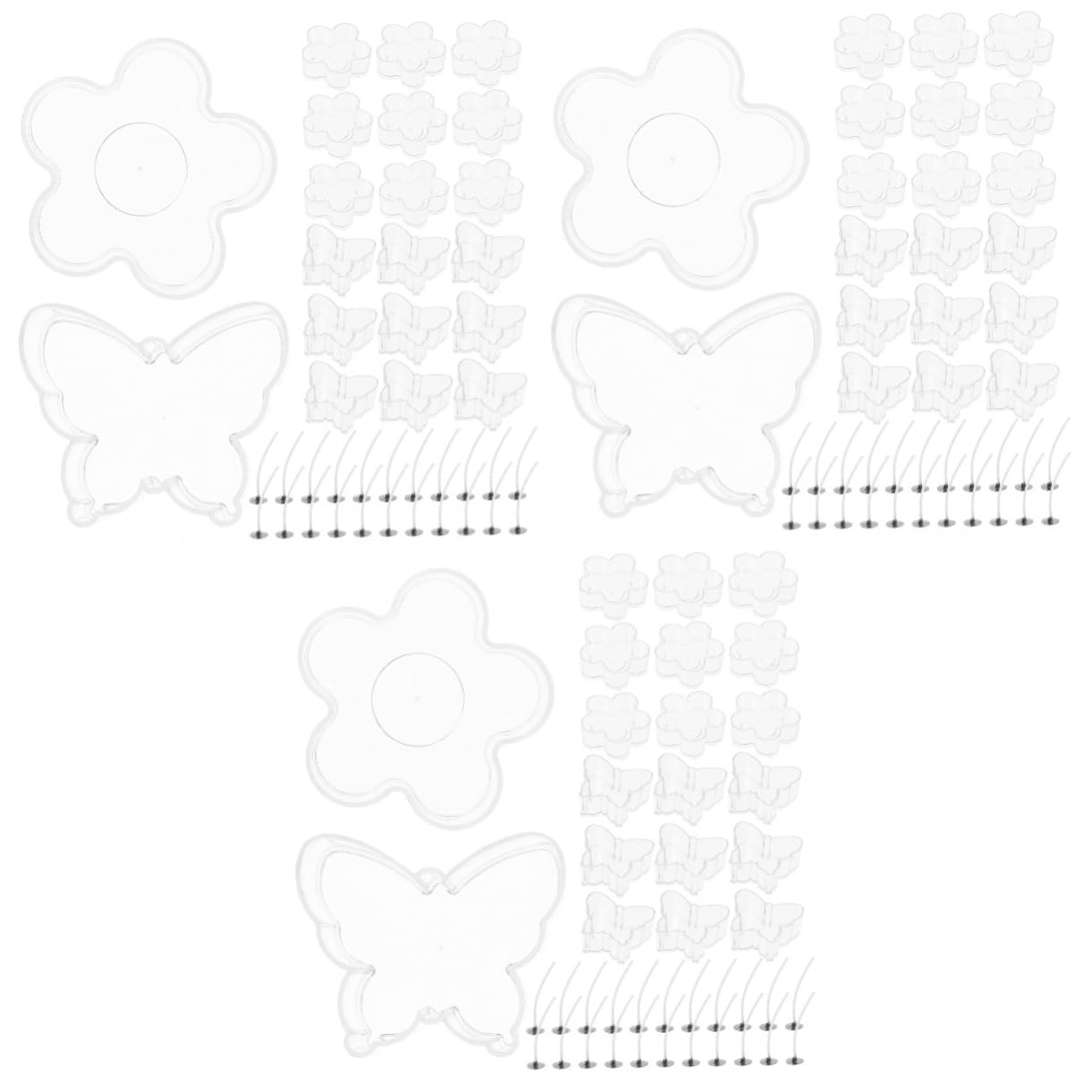STOBOK 3sets Vasetti per Candele Riutilizzabili con Stoppini Contenitori per Candele Fai da Te Plastica per Matrimoni e Occasioni Speciali
