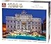 Toys Puzzle Adulte Rome : Fontaine de Trevi de Nuit 1000 Pieces - Collection Paysage Italie