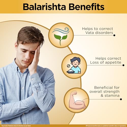 Image of Multani Balarishta | Usefull In Weakness, Stress Relief, Vata Imbalance | For Joints Pain, Insomnia, Poor Digestion, Vata Issues & Arthritic condition 450 Ml