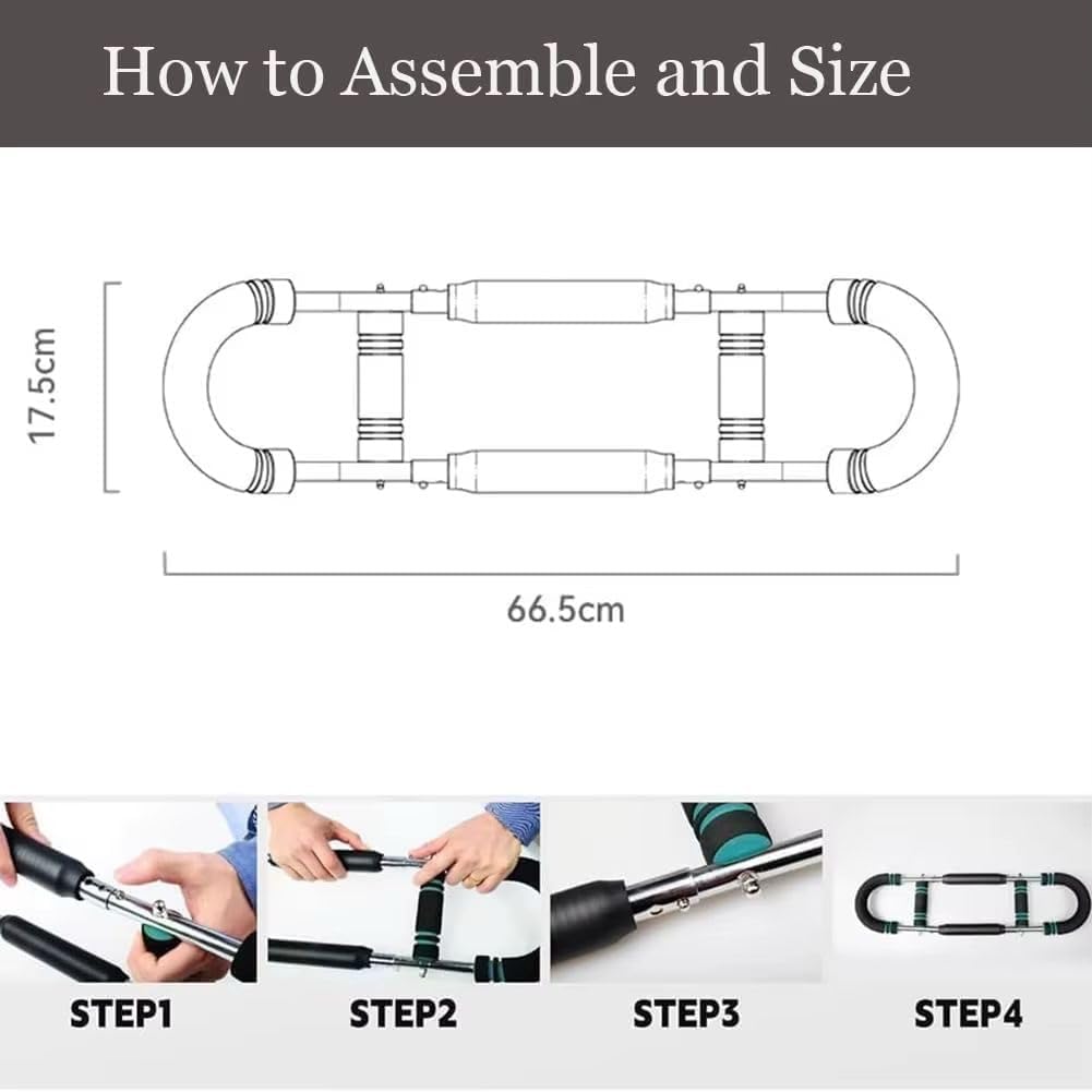 Arm Trainer,Adjustable Chest Workout Equipment, Chest Trainer for Men, Shoulders and Forearms Muscle Training Fitness Equipment