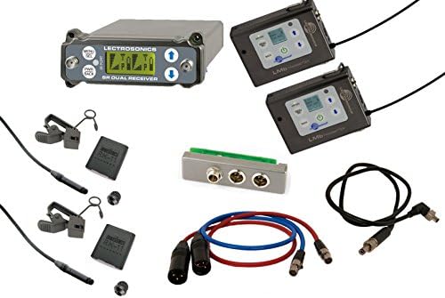 Lectrosonics SRC-B1 Bundle With (2) LMB-B1 Transmitters, (2) Sanken COS-11d Lavaliers, Lectrosonics SREXT Adapter, TAI Audio SR-BDS Cable & (2) TA3F - XLRM Cables