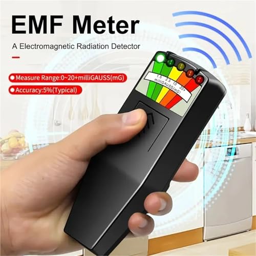 Detector de Radiación EMF Portátil K2 Negro miniatura 5