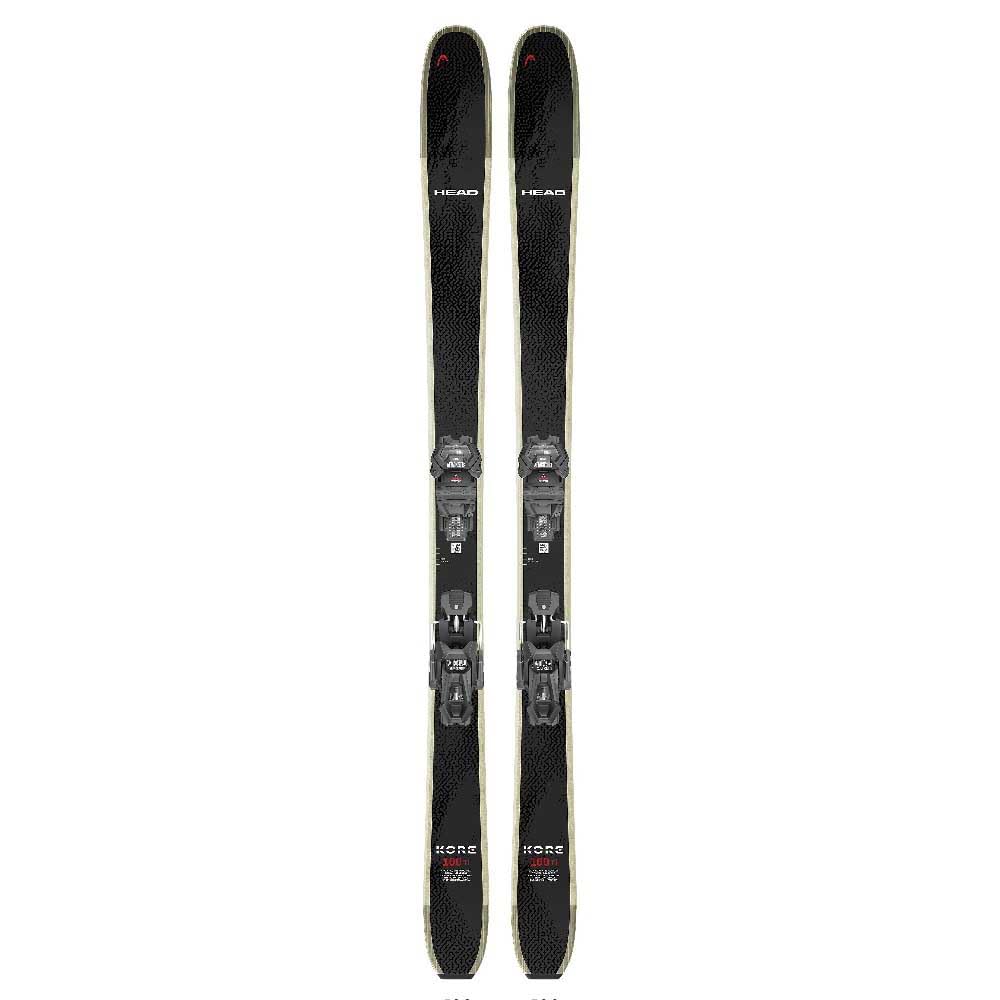 Head - Pack de esquí Kore 100 Ti + fijaciones Attack 14 Gw negro para hombre, talla 170, color negro