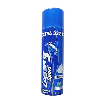 Laser Sport 3 Shaving Foam with Aloevera Extra Moisturizing