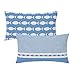Set de 2 Cojines de Marinas con Peces Azules de algodón de 50x30 cm - LOLAhome
