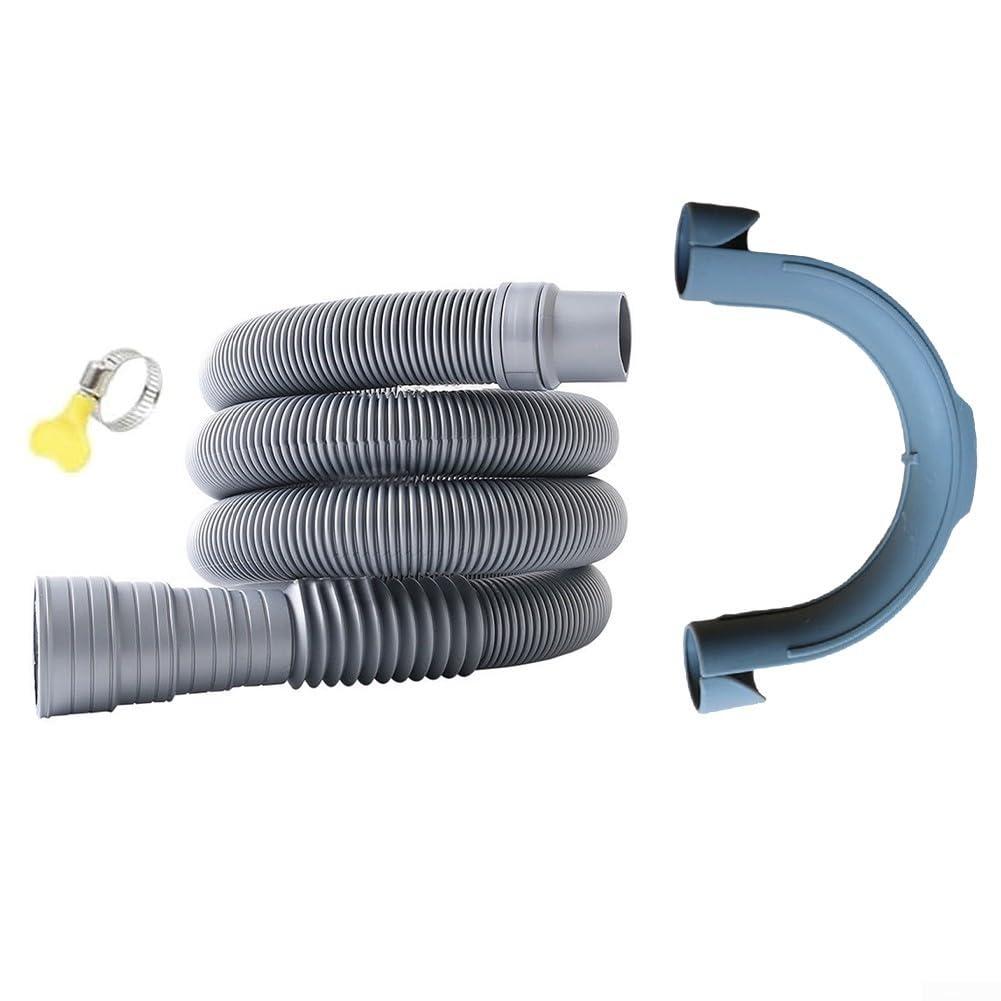 Tubo di scarico per camper, per camper, tubo di scarico per camper e camper, sistema idraulico di ricambio (tubo dell'acqua + morsetto)