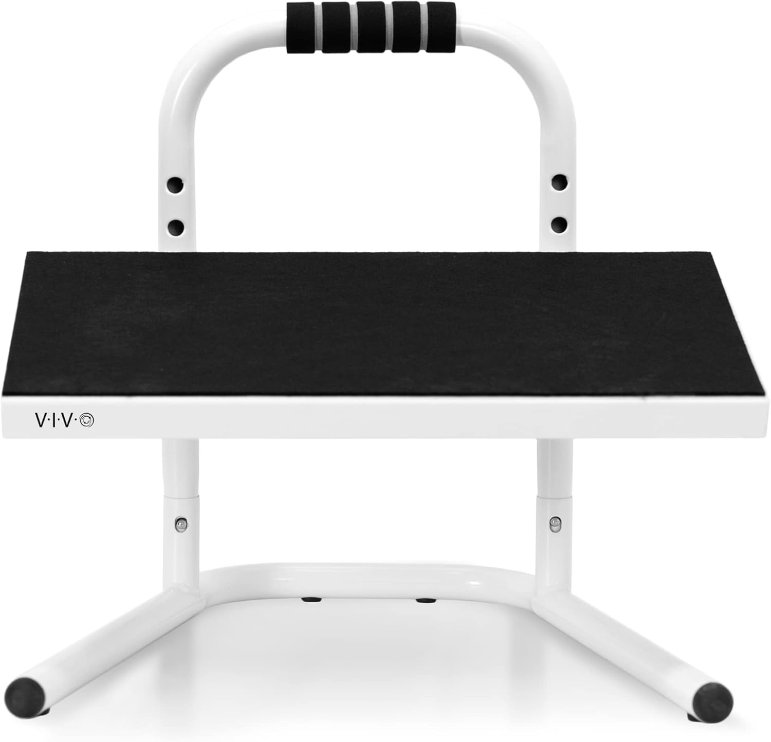 VIVO White Ergonomic Height Adjustable Standing Foot Rest