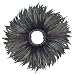Zucker Feather Products Strung Natural Iridescent Rooster Tails Feather, 10 to 12-Inch, Black
