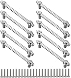 Photo Gallery zesliv manopole a t con strass, colore argento (set da 10), distanza tra i fori 96 mm, maniglie per mobili con viti, maniglie per cassetti, maniglie per porte e armadi Photo Gallery zesliv manopole a t con strass, colore argento (set da 10), distanza tra i fori 96 mm, maniglie per mobili con viti, maniglie per cassetti, maniglie per porte e armadi