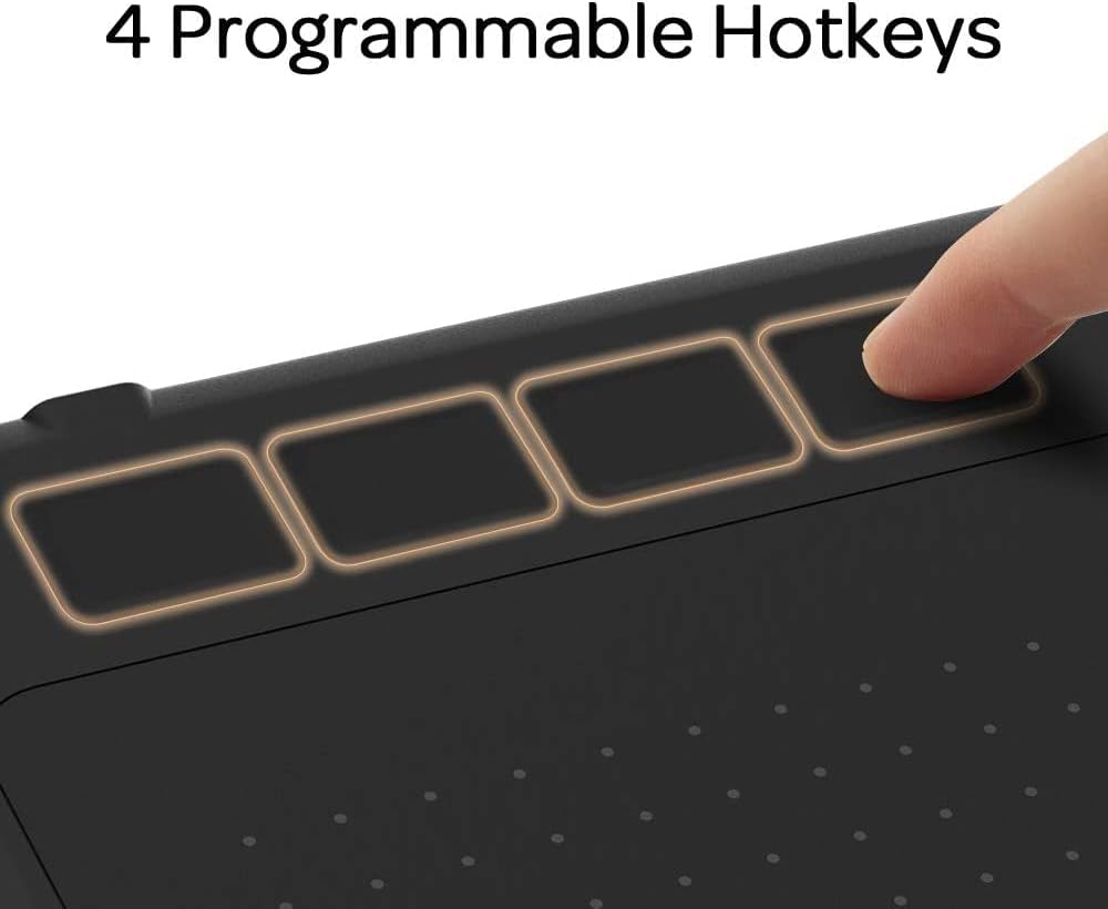 GAOMON S620 Tablet with 4 customizable express keys