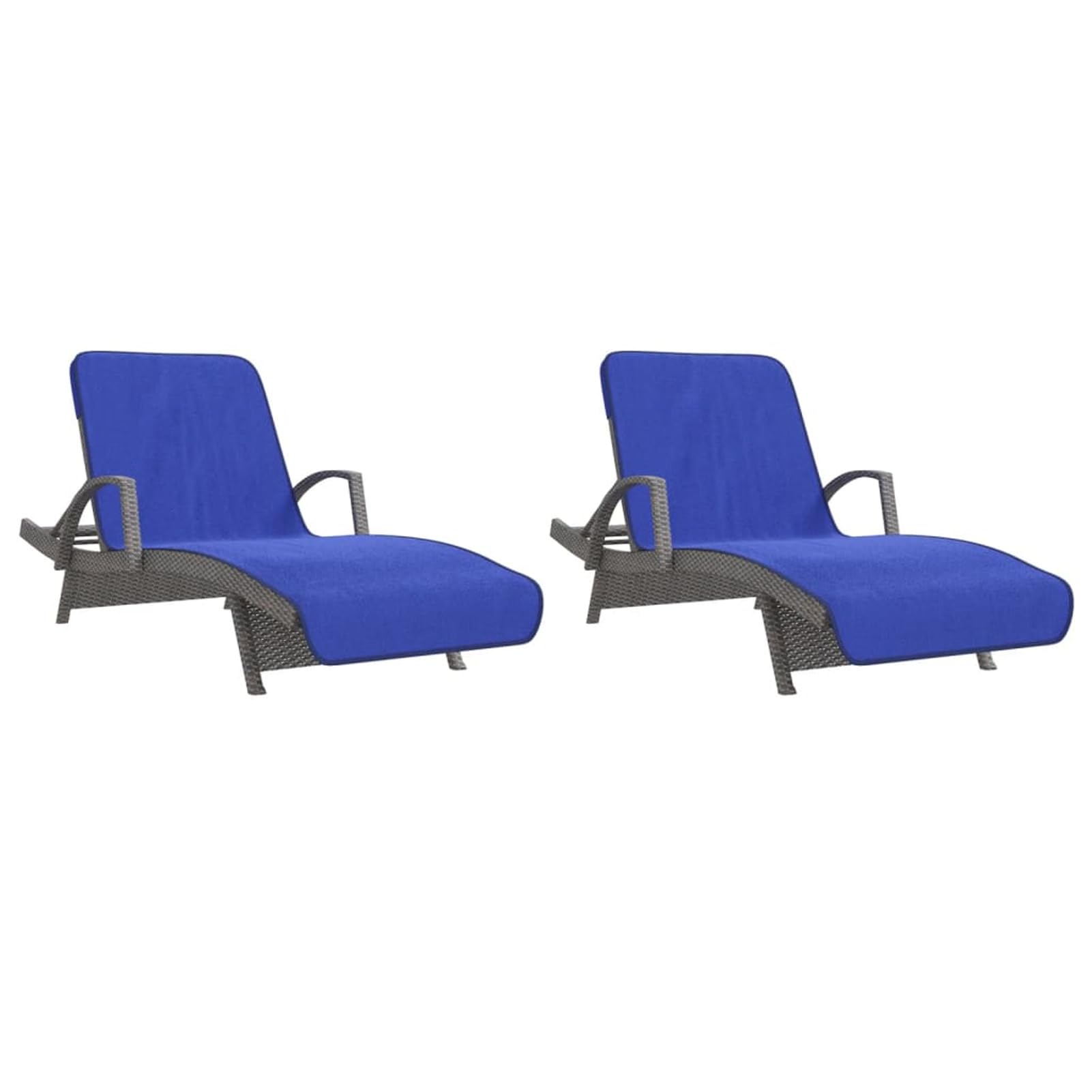 Asciugamani da Spiaggia 2pz Blu Reale 75x200 cm Tessuto 400 gsm,Telo Mare Microfibra – Leggero,fine e ad Asciugatura Rapida - Asciugamano Microfibra Grande - Telo Mare XXL - 100% Riciclato