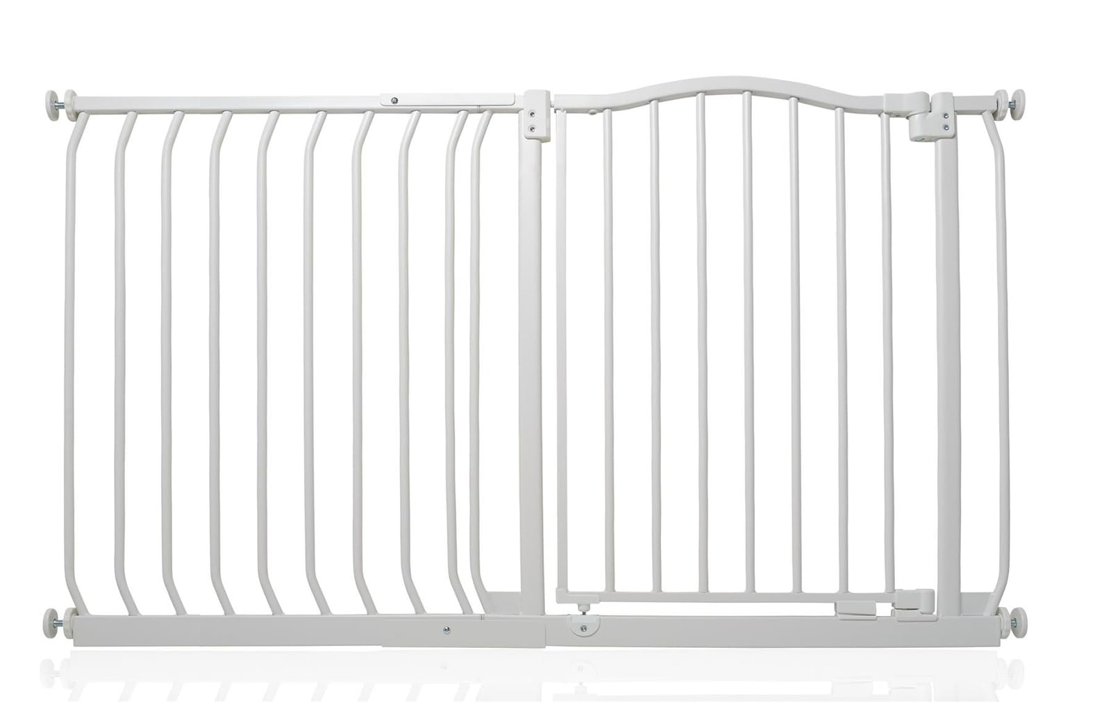 Safetots Curved Top Safety Gate, 71cm - 80cm, Matt White, Pressure Fit Stair Gate, Baby Gate for Doors Hallways and Spaces, Safety Barrier, Easy Installation — view 17