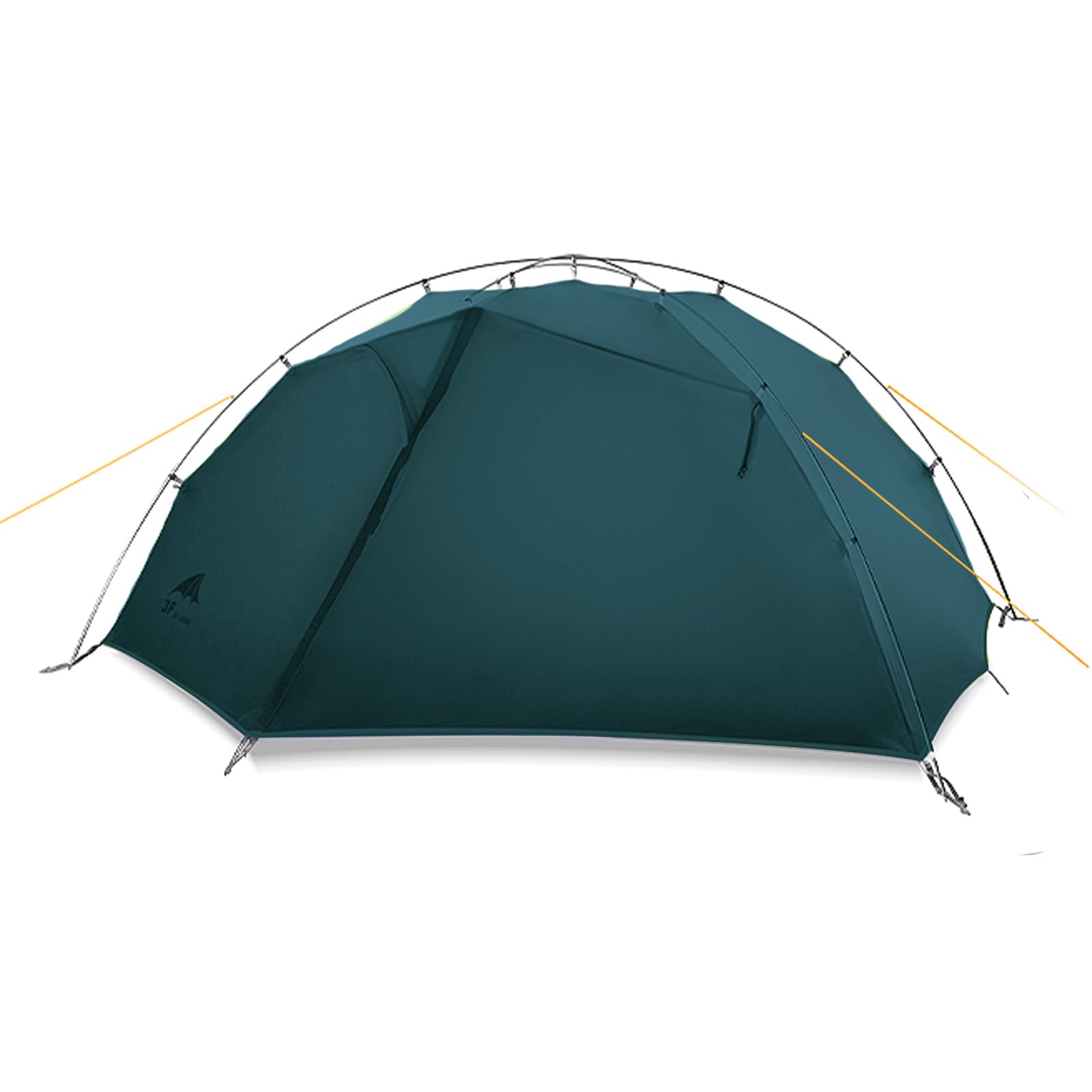 3FULGEAR Tai Chi 2 Backpacking Tent for 2 Person, 3season Ultralight Emergency Tents for Camping Resistance to Windproof Rainproof and Waterproof-Green : Sports & Outdoors