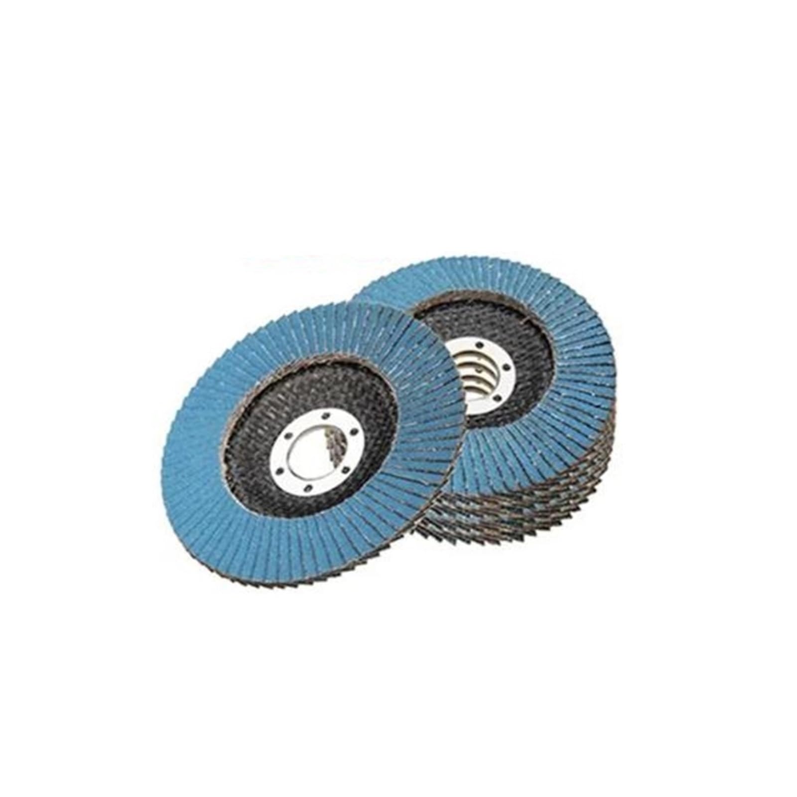5 pz 125mm 5 "Disco Abrasivo for Smerigliatrice Angolare Metallo Plastica Legno Utensile Abrasivo 40/60/80/120 Grana Mole Dischi Lamellari(Grit 80)