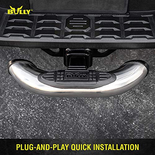 Bully Cr-600 Chrome Stainless Steel Universal Fit Truck Hitch Step Fits 2" Hitch Receivers For Trucks From Chevy (Chevrolet), Ford, Toyota, Gmc, Dodge Ram, Jeep #TOP4
