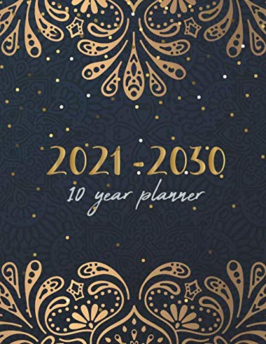 Amazon.com: Ten Year Planner 2021-2030: 120 Months Calendar, 10 Year ...