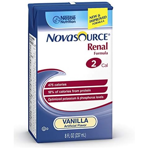 ^Novasource Renal - 8 fl oz Tetra Brik paks, vanilla Min.Order is 1 CS ( 27 Each / Case; ) Cover