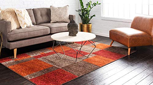 Tapete decorativo rectangular 5'1" x 8' multi beige miniatura 3