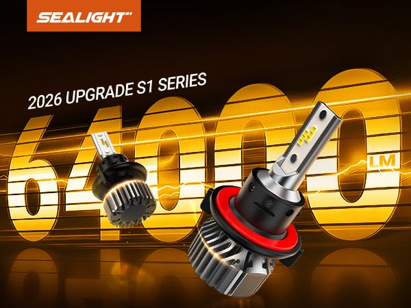 Image of ๐๐๐ Headlight Bulbs, 64000LM Cool White 6500K, 9008 LED Bulbs, 1:1 Size to 9008 Stock Bulbs Plug n Play, IP68 & IP6X Proof, H13 LED Light Bulbs, Pack of 2