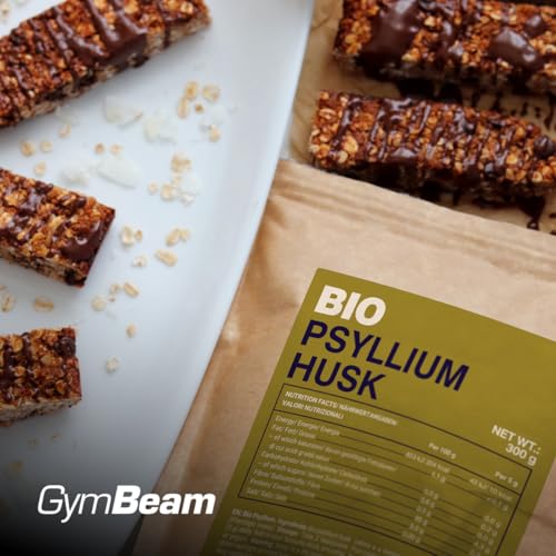GymBeam Bio Flohsamen (300g) - Löslicher Ballaststoff aus Plantago Ovata, glutenfrei, Präbiotikum für Verdauung & Darmmikrobiom, geeignet zur Gewichtsabnahme, ideal in Joghurt & Smoothies – Bild 5