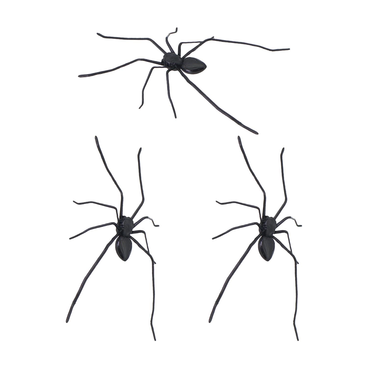 Oodjvn Black 3 Pieces Of Spider Magnets, Simulation Animal Magnets, Refrigerator Decoration Stickers, Holiday Funny Props.