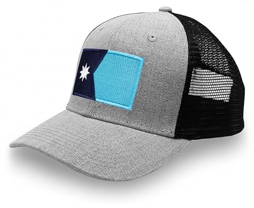 Image of International Tie State Hat for Men and Women, Adjustable Snapback Trucker Baseball Cap with Embroidered Patch