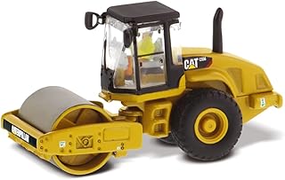 1:87 Caterpillar CS56 Smooth Drum Vibratory Soil Compactor - HO Models by Diecast Masters - 85246 - Functioning Wheels & Rolling Drum