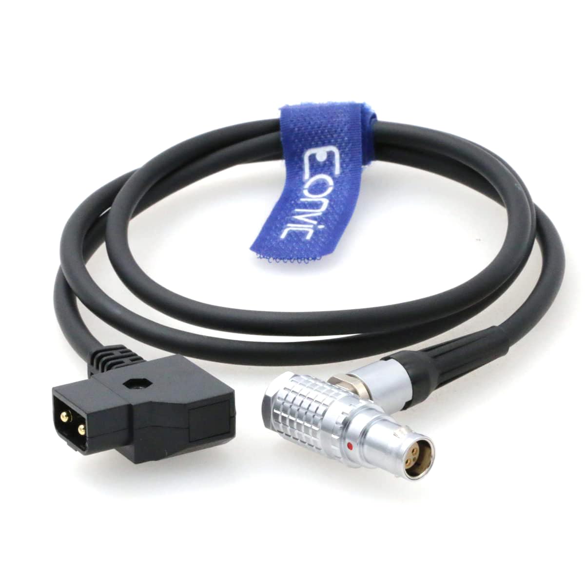 Eonvic D-Tap Male to 1B 6 pin Female Power Cord Power Cable for V Mount Anton Mount Battery Red Scarlet & Epic Camera 100CM (Right Angle 6pin)