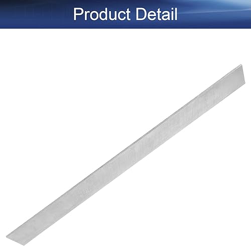 Miniatura 4 de Bettomshin HSS - Broca de herramientas para torno de 0.079 in x 1.181 in x 11.811 in cuadrado, herramienta de torno en blanco de alta velocidad,