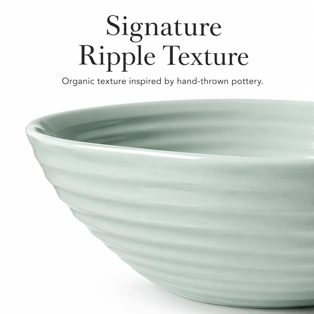 Portmeirion Sophie Conran Celadon Cereal Bowl Set of 4 product thumbnail 4
